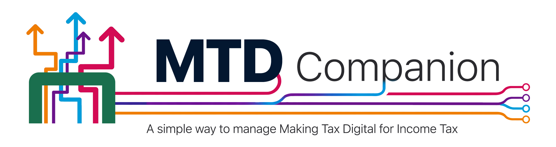 MTD Companion banner with the tagline A simple way to manage Making Tax Digital for Income Tax
